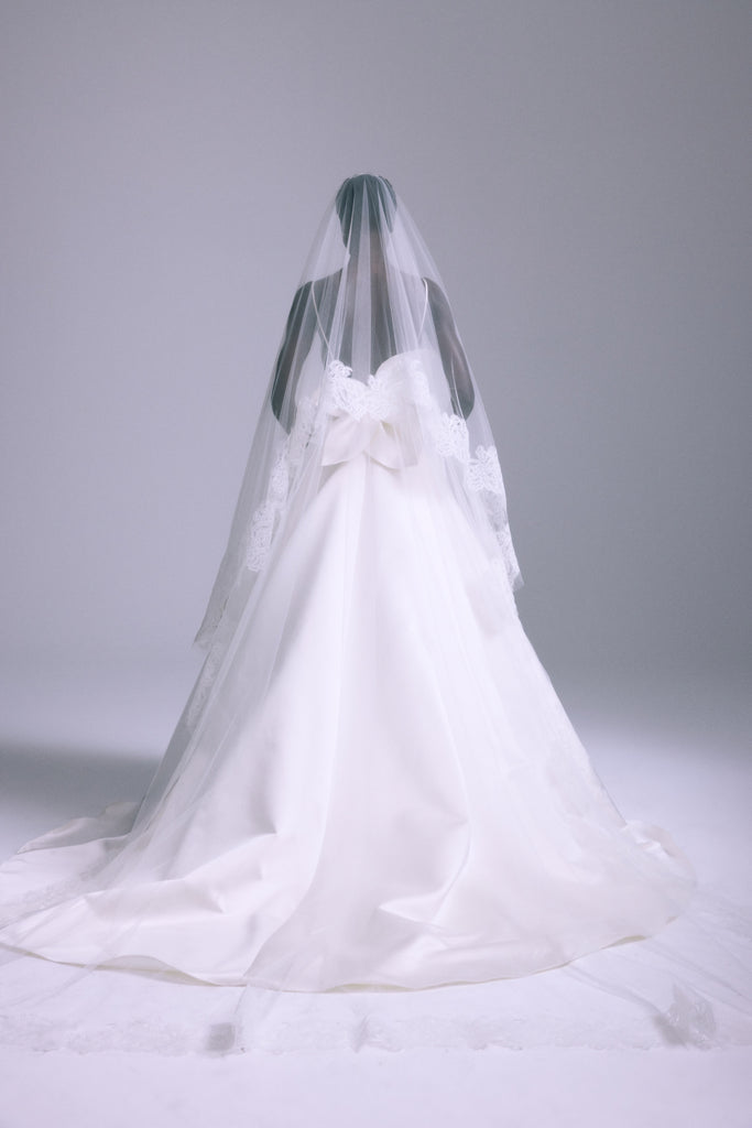 Product Lace Edge Veil with Blusher Image