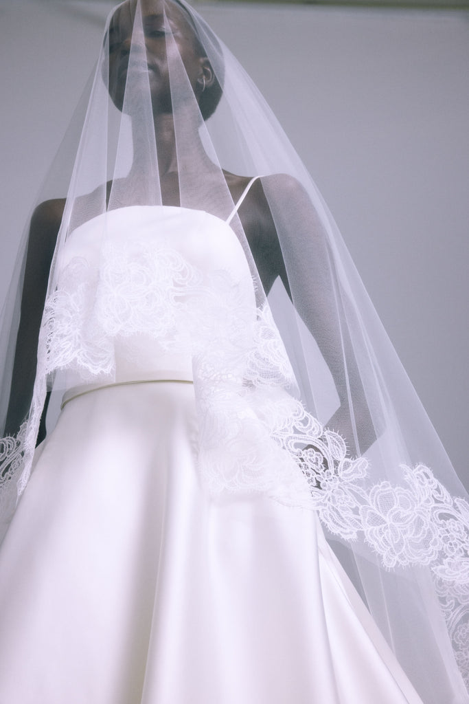 Product Lace Edge Veil with Blusher Image