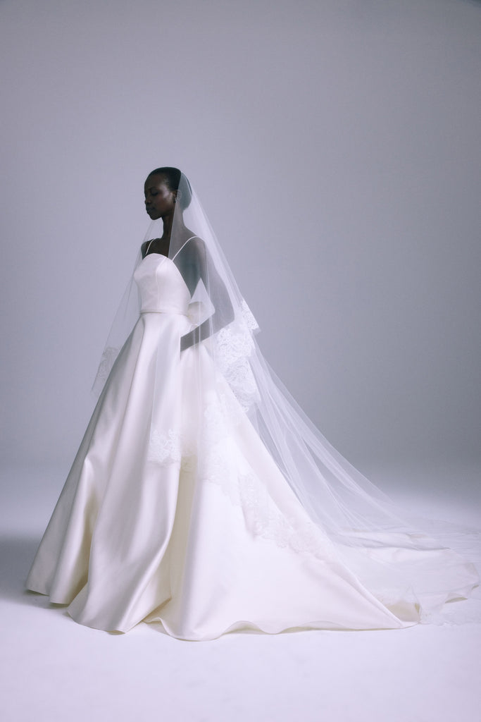 Product Lace Edge Veil with Blusher Image