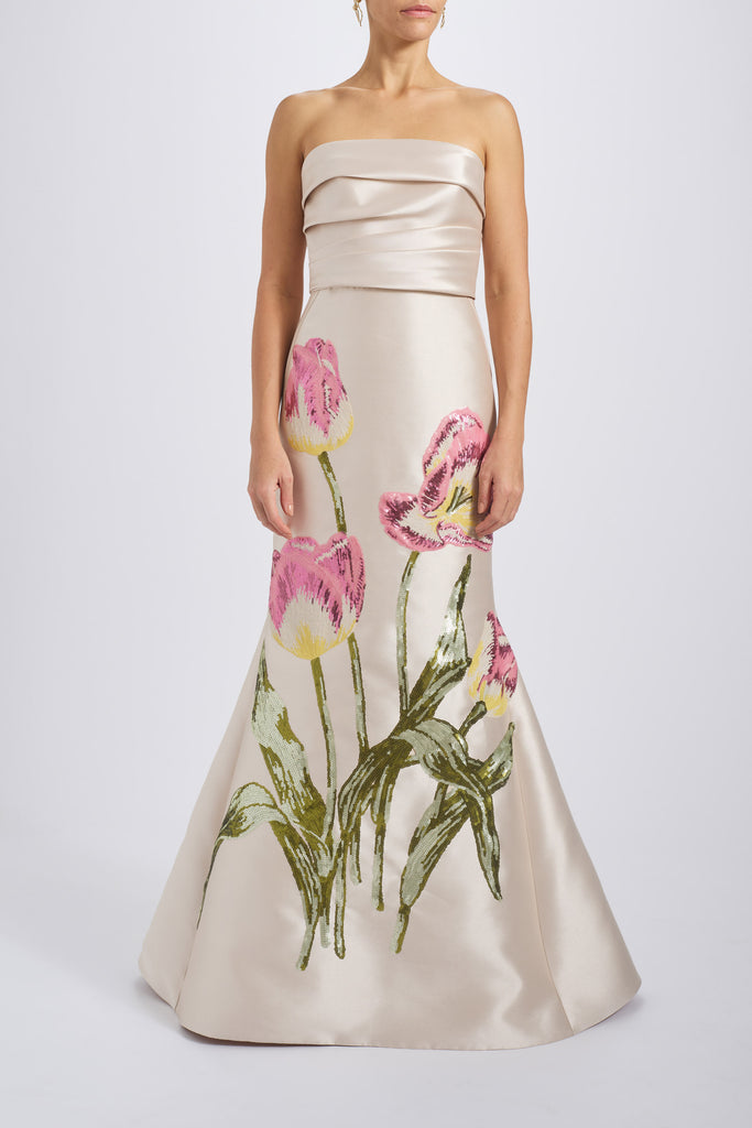 Product Sequin Appliqué Gown Image