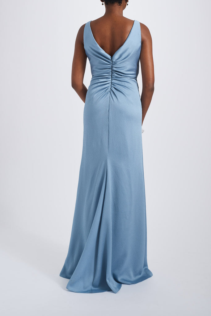 Product Hammered Satin Gathered Dress Image