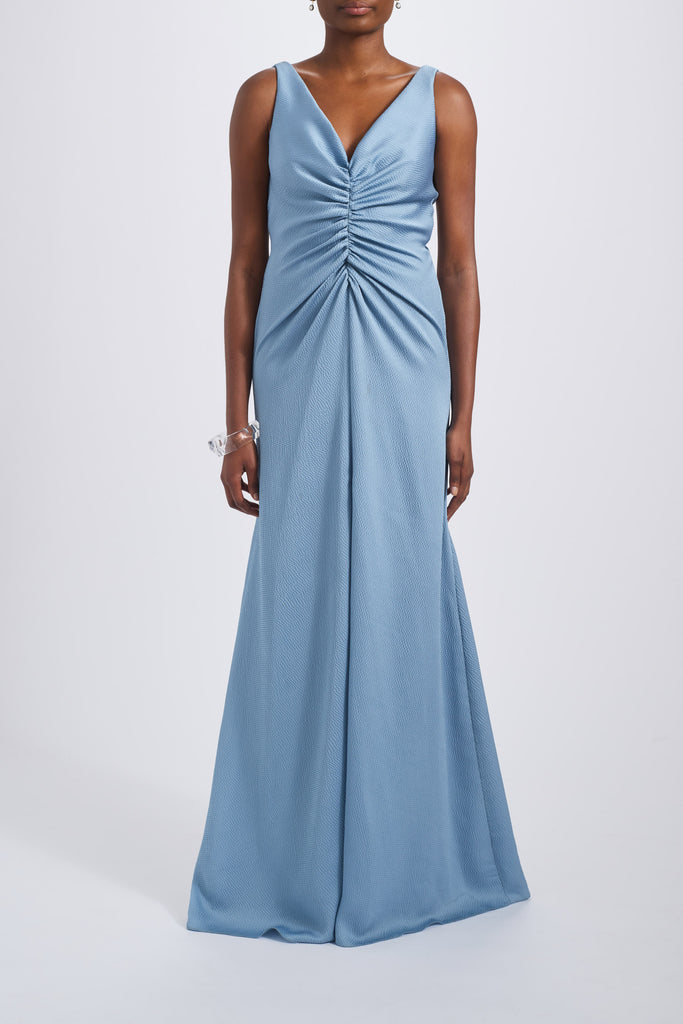 Product Hammered Satin Gathered Dress Image