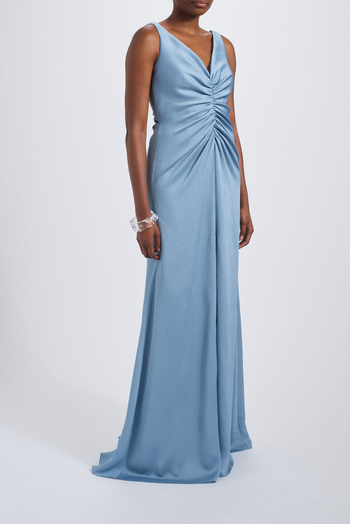 Product Hammered Satin Gathered Dress Image