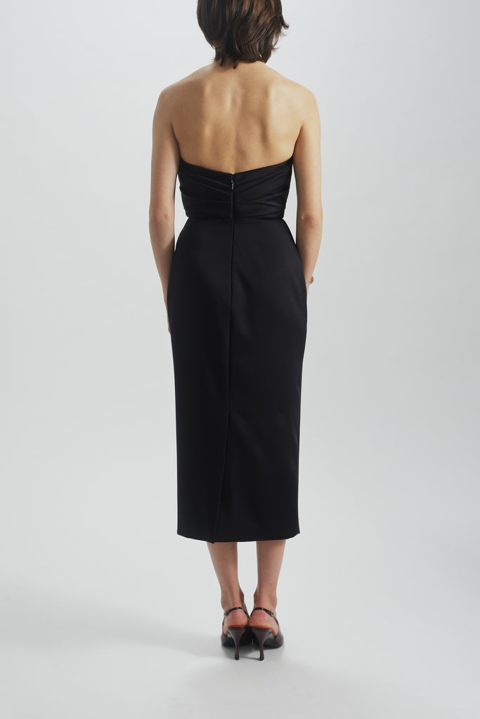 Product Draped Strapless Cocktail Dress Image