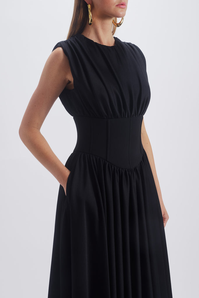 Product Drop Waist Corset Dress Image