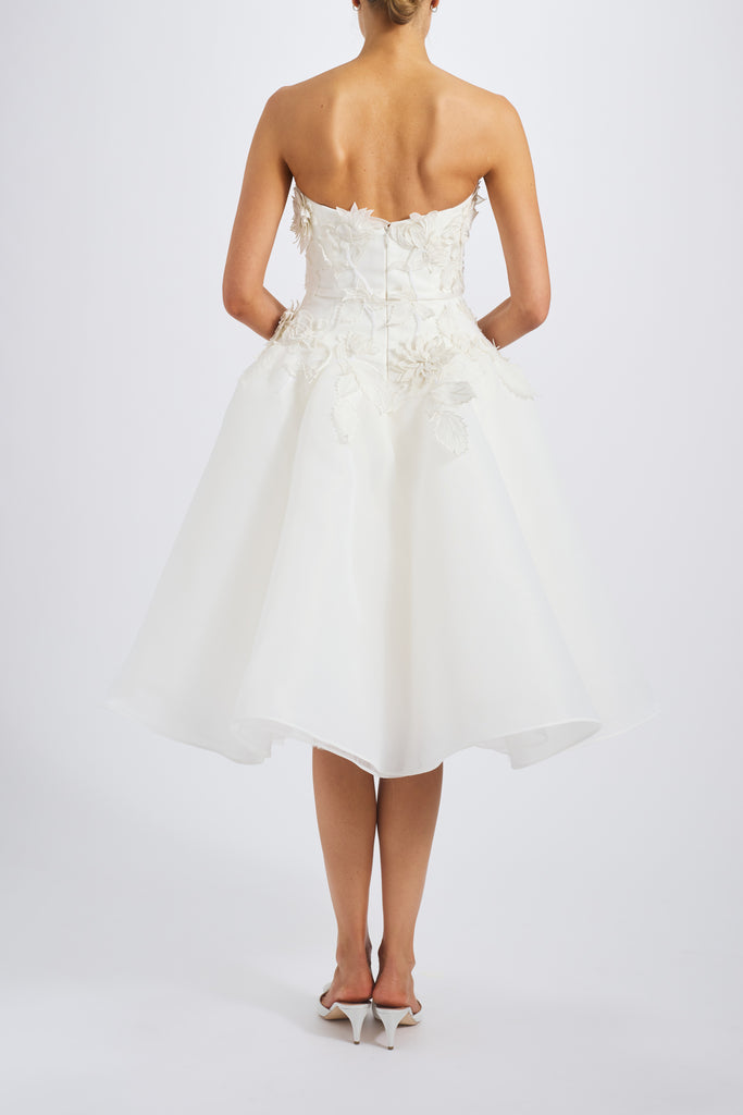 Product Gazar Embroidered Flower Dress Image