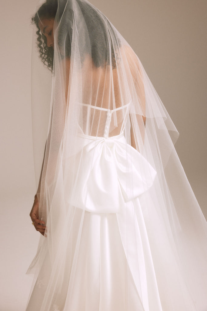 Product Embroidered Lace Blusher Veil Image