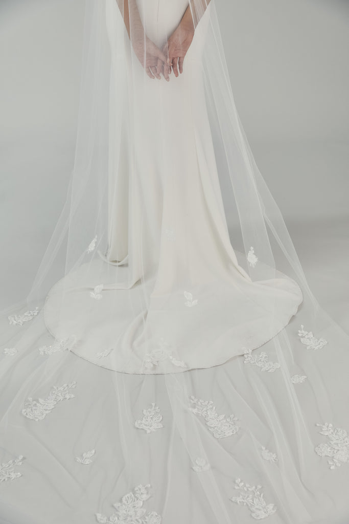Product Cathedral Length Veil with Shimmer Lace Image