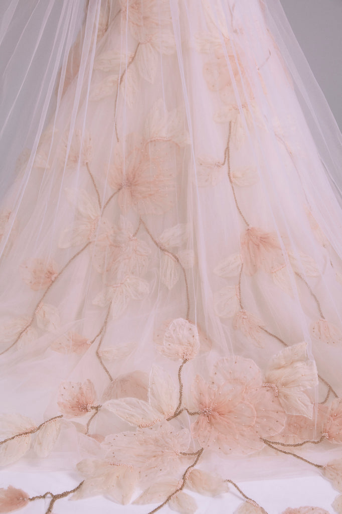 Product Dip-Dyed Floral Veil Image