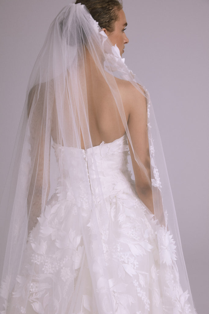 Product Embellished Floral Veil Image