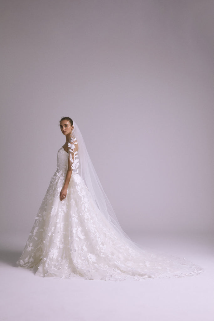Product Embellished Floral Veil Image