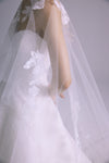 A852PO - Long Veil Cape, accessory from Collection Accessories by Amsale, Fabric: chantilly-lace-appliqué