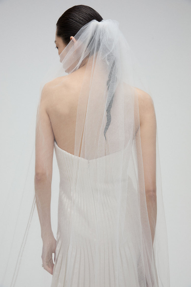 Mimosa, dress from Collection Bridal by Amsale, Fabric: duchess-satin