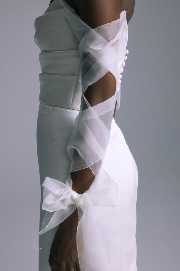 Boston, dress from Collection Bridal by Amsale, Fabric: italian-double-duchess-satin