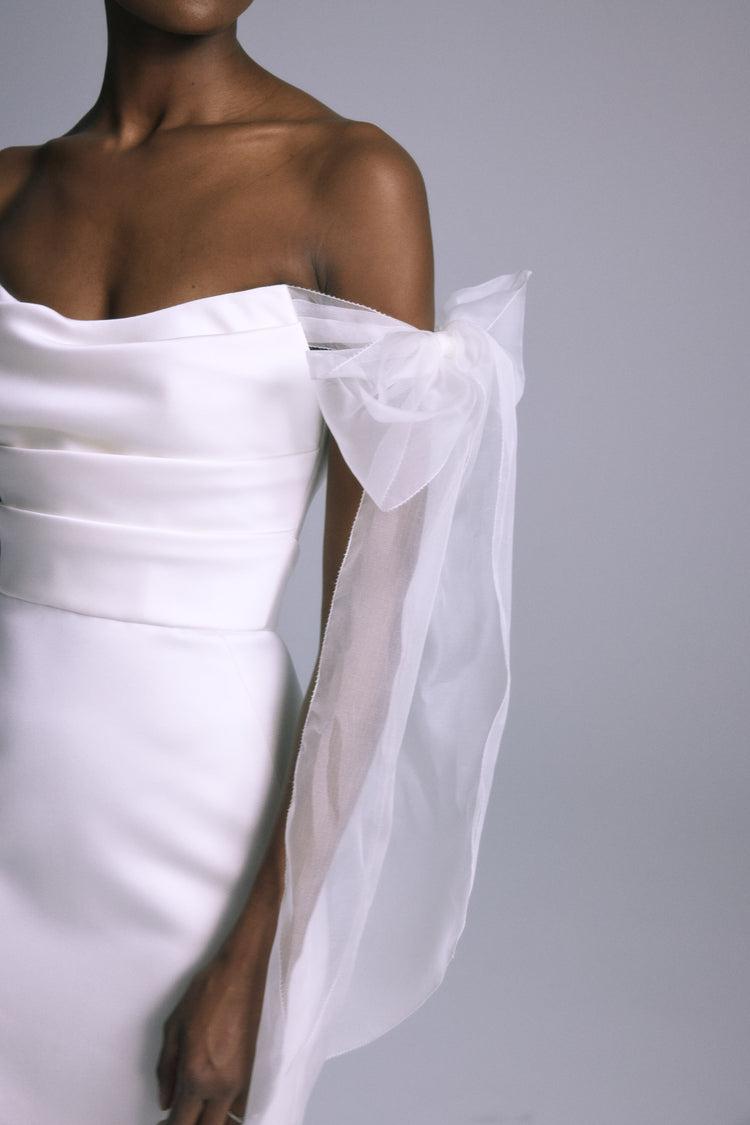 Boston, dress from Collection Bridal by Amsale, Fabric: italian-double-duchess-satin