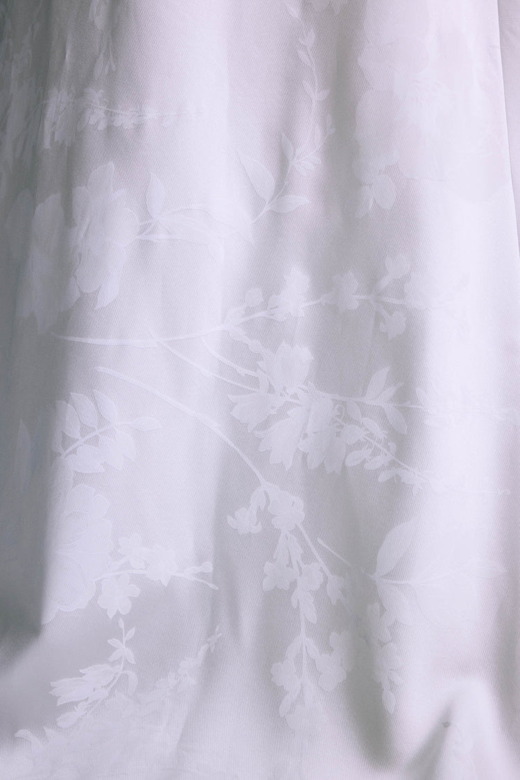 Indiana, dress from Collection Bridal by Amsale, Fabric: floral-print-mikado