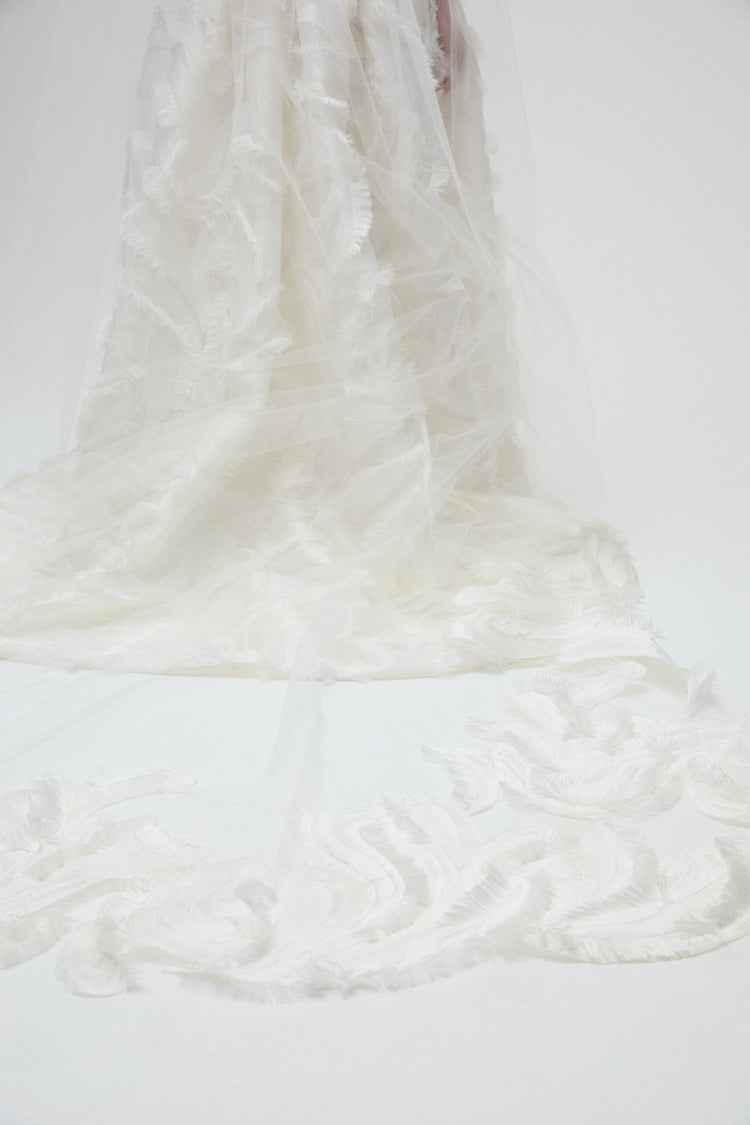 Oleander Veil, accessory from Collection Accessories by Amsale, Fabric: jacquard