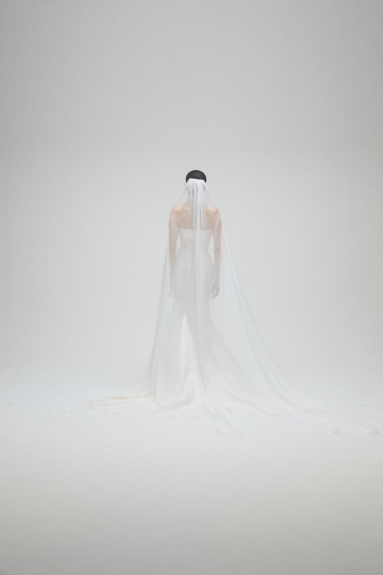 Silk Chiffon Veil, accessory from Collection Accessories by Amsale, Fabric: silk-chiffon