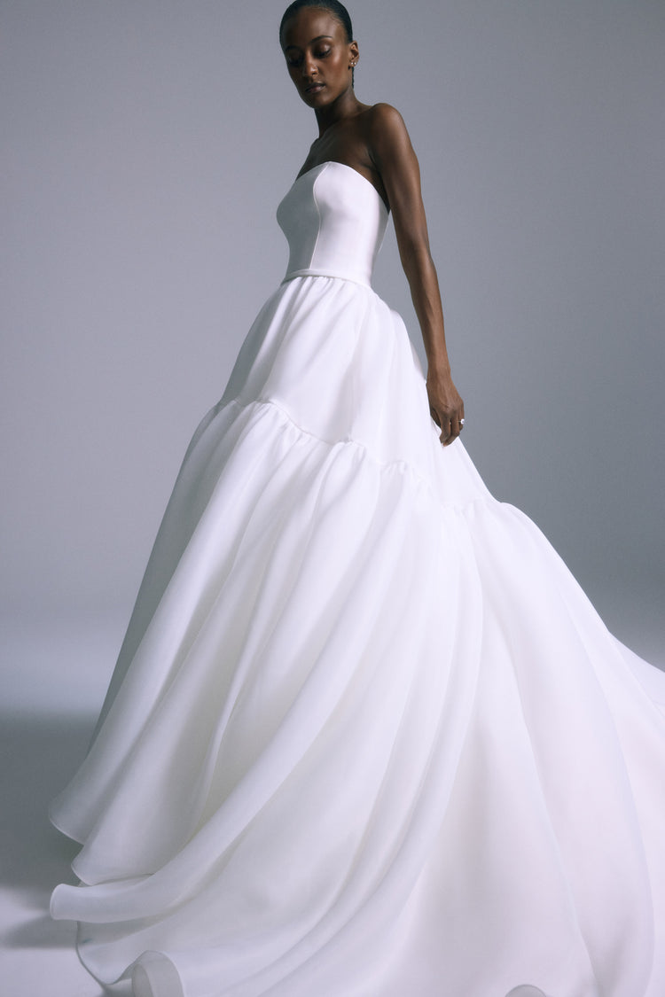 Toby, dress from Collection Bridal by Amsale, Fabric: gazar