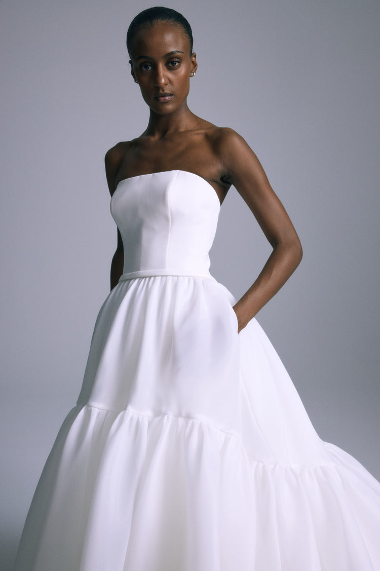 Toby, dress from Collection Bridal by Amsale, Fabric: gazar