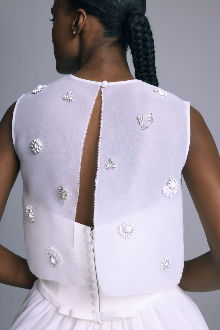 Toby, dress from Collection Bridal by Amsale, Fabric: gazar