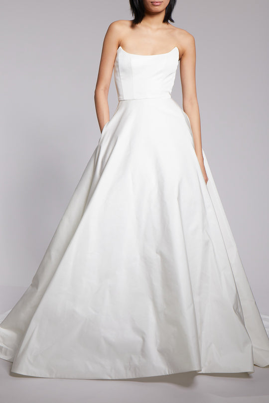 Charleston, $5,600, dress from Collection Bridal by Amsale, Fabric: radzimir