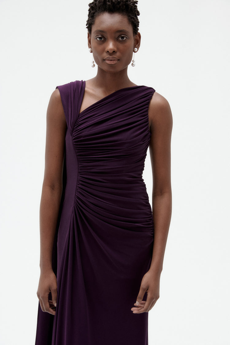 Image number 4: Scarf Jersey Gown, detail view