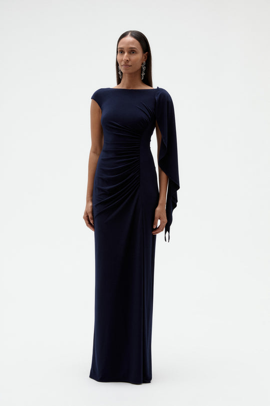 Cap Sleeve Jersey Gown - alternate view