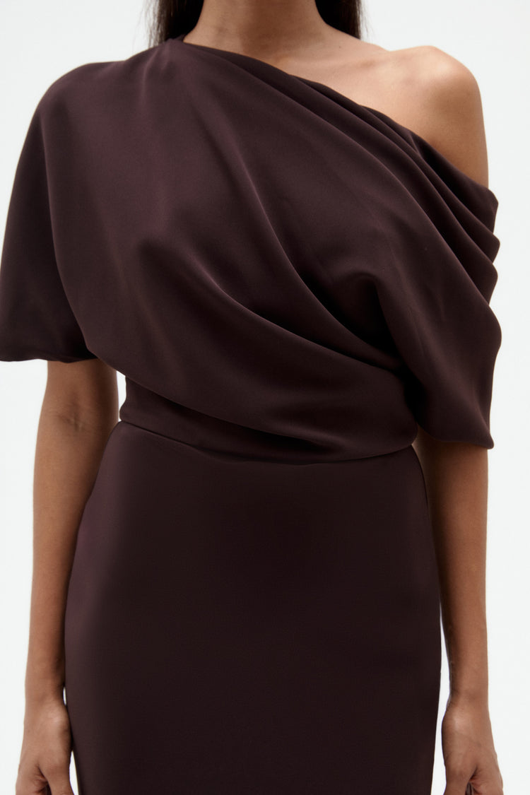 Image number 1: Technical Crepe Slouch Dress, detail view