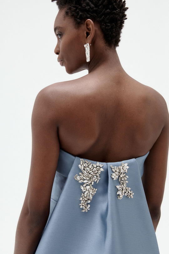 Embellished Column Mikado Gown - alternate view