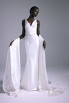 Aoki, dress from Collection Bridal by Amsale, Fabric: satin