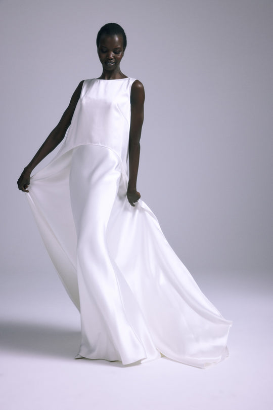 A874 - Topper, $3,995, accessory from Collection Accessories by Amsale, Fabric: satin