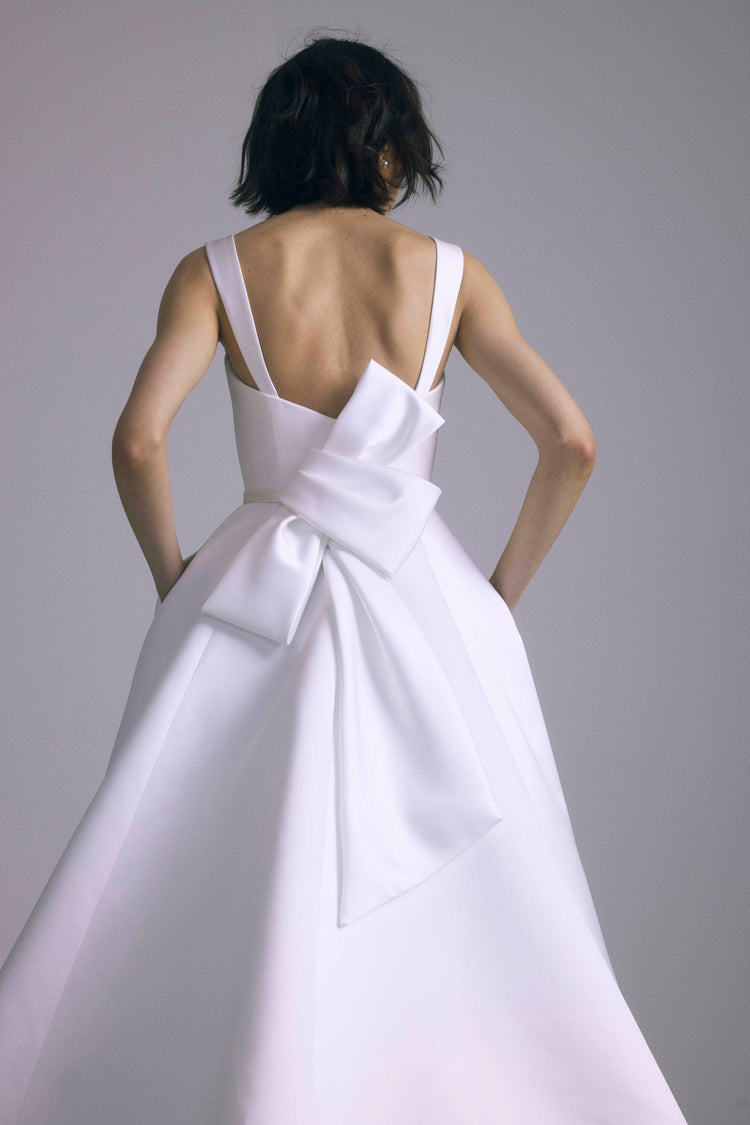 Helena, dress from Collection Bridal by Amsale, Fabric: italian-double-face-duchess-satin