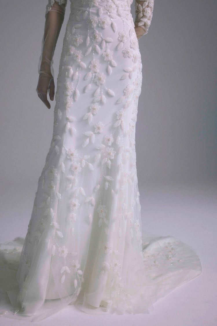 Julian, dress from Collection Bridal by Amsale, Fabric: embroidered-tulle