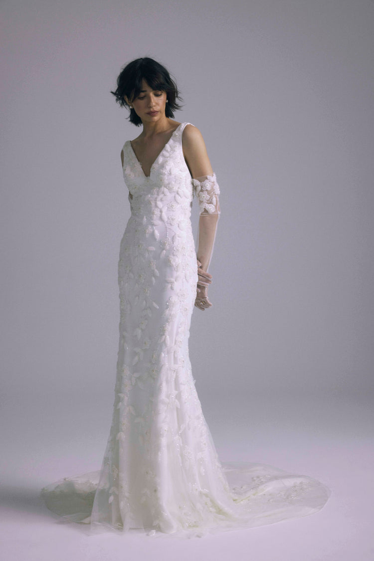 Julian, dress from Collection Bridal by Amsale, Fabric: embroidered-tulle