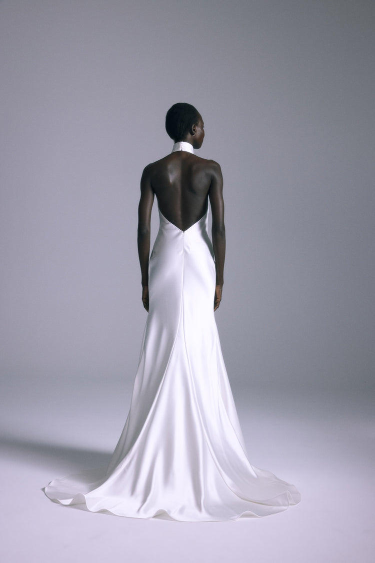 Mirai, dress from Collection Bridal by Amsale, Fabric: satin