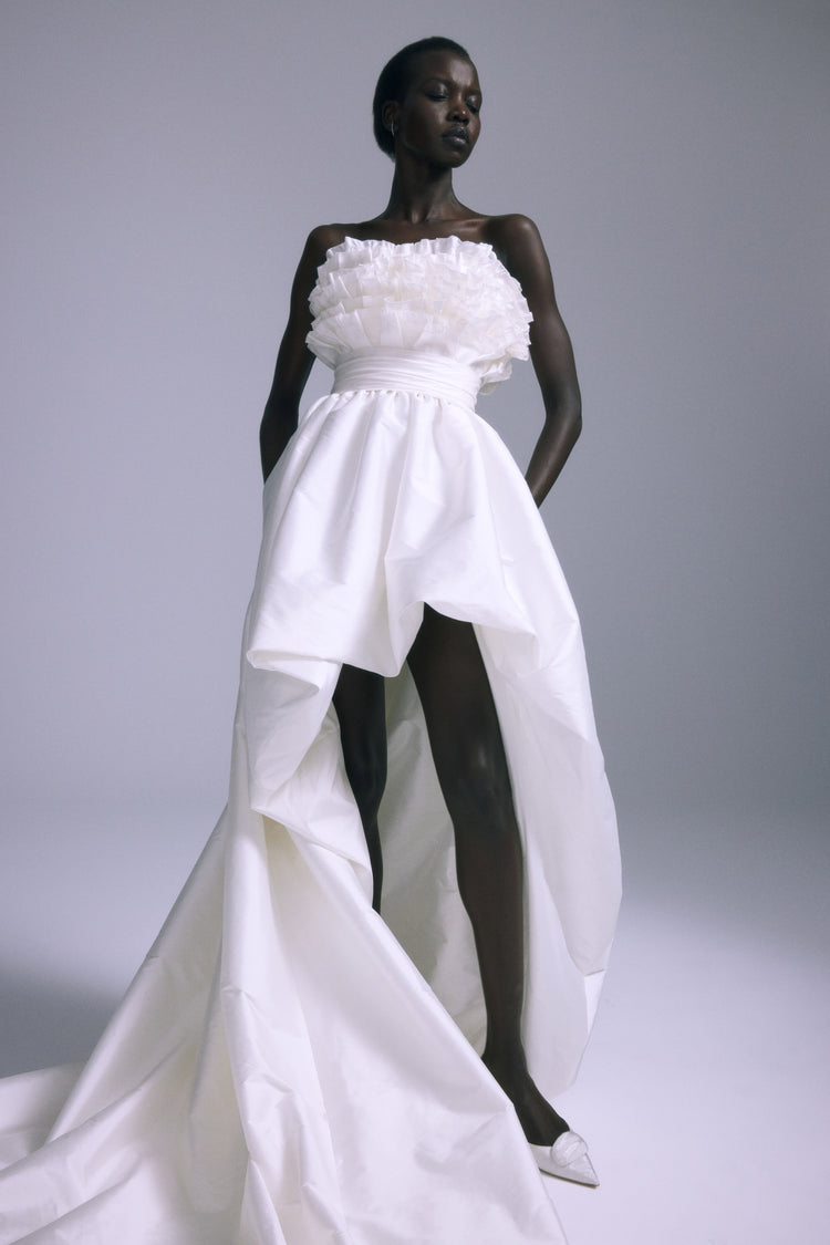 Mura, dress from Collection Bridal by Amsale, Fabric: taffeta