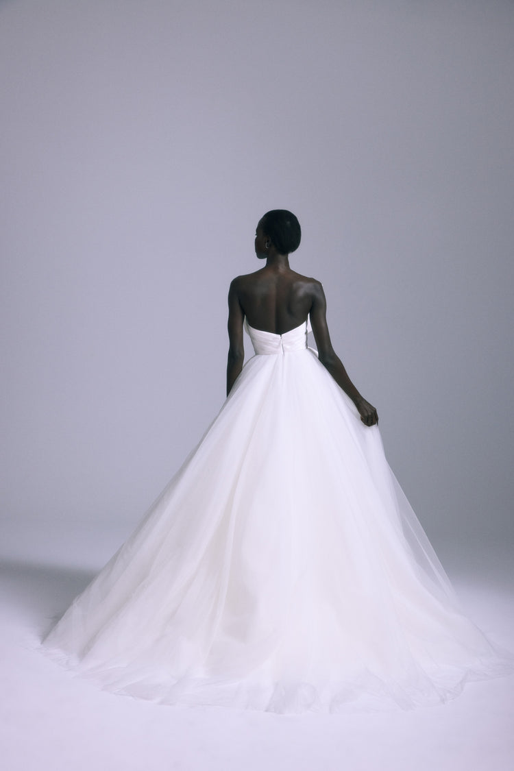Orchid, dress from Collection Bridal by Amsale, Fabric: taffeta