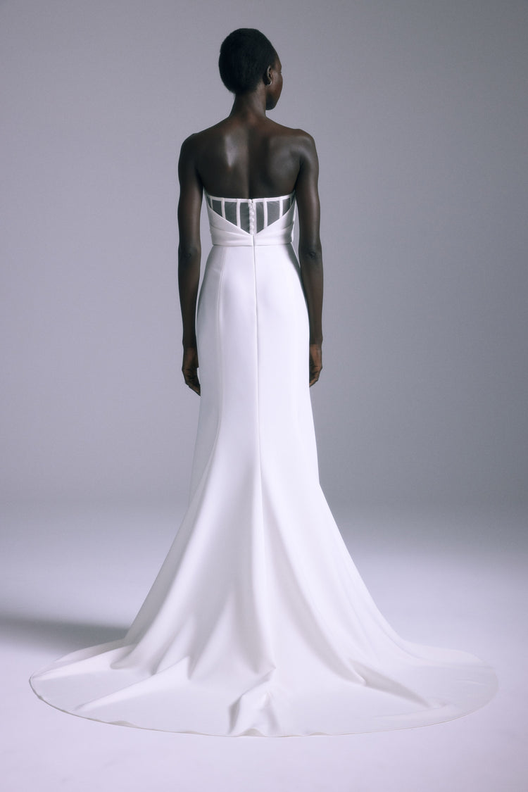 Orion, dress from Collection Bridal by Amsale, Fabric: crepe
