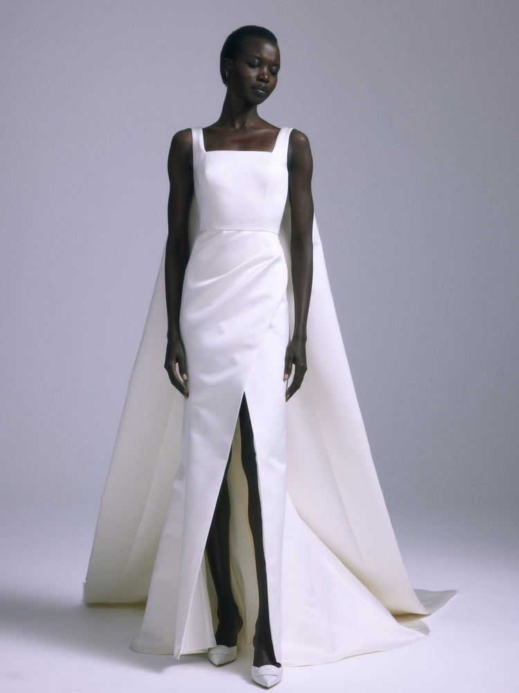 Rumi, dress from Collection Bridal by Amsale, Fabric: satin