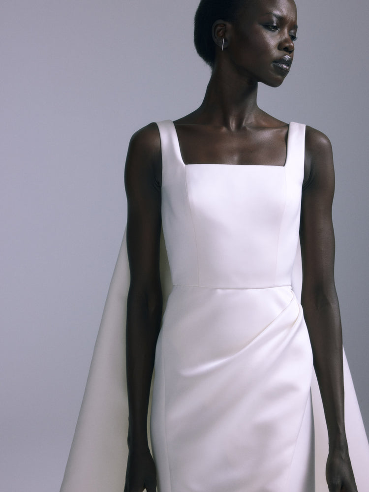 Rumi, dress from Collection Bridal by Amsale, Fabric: satin