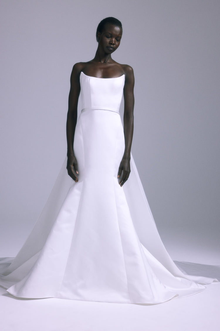 Tomi, dress from Collection Bridal by Amsale, Fabric: satin
