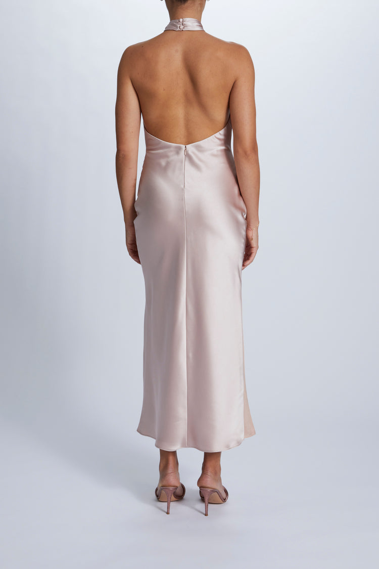 Brooks, dress from Collection Bridesmaids by Amsale, Fabric: fluid-satin