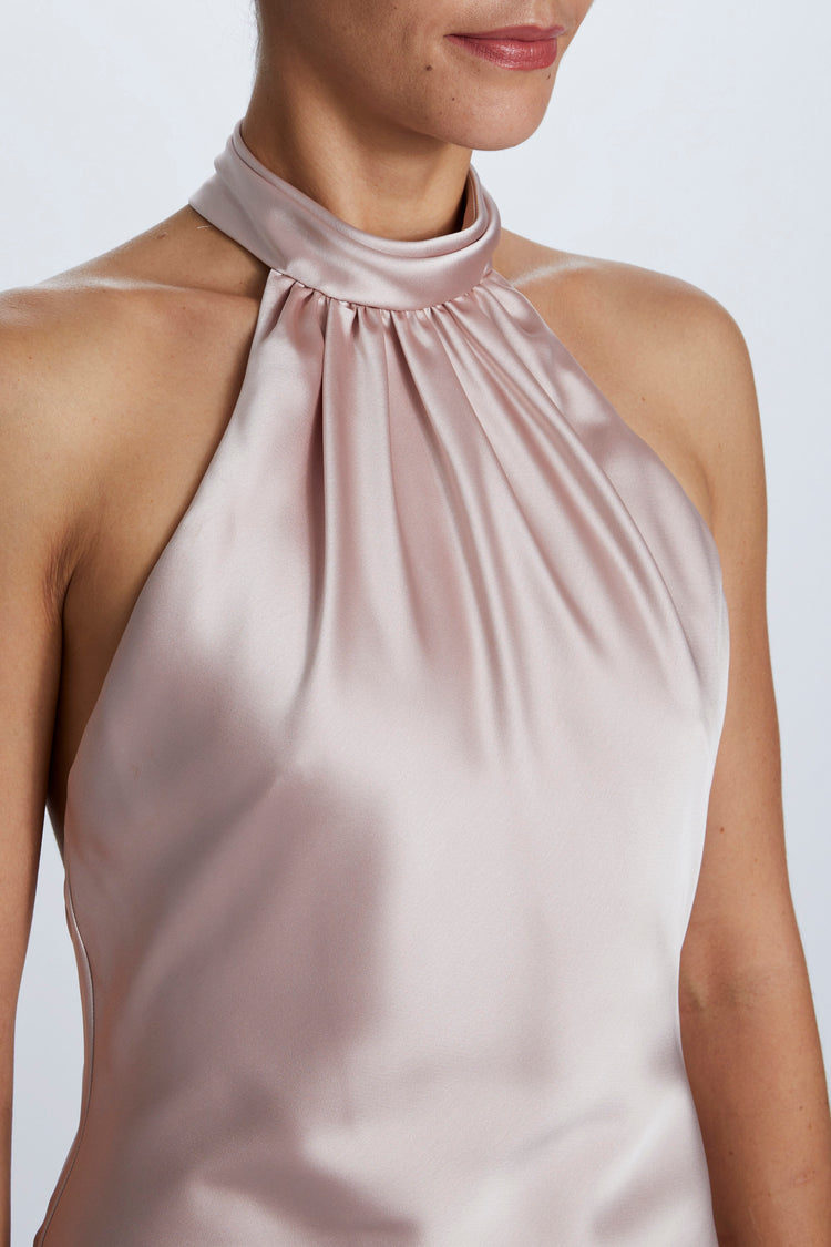 Brooks, dress from Collection Bridesmaids by Amsale, Fabric: fluid-satin