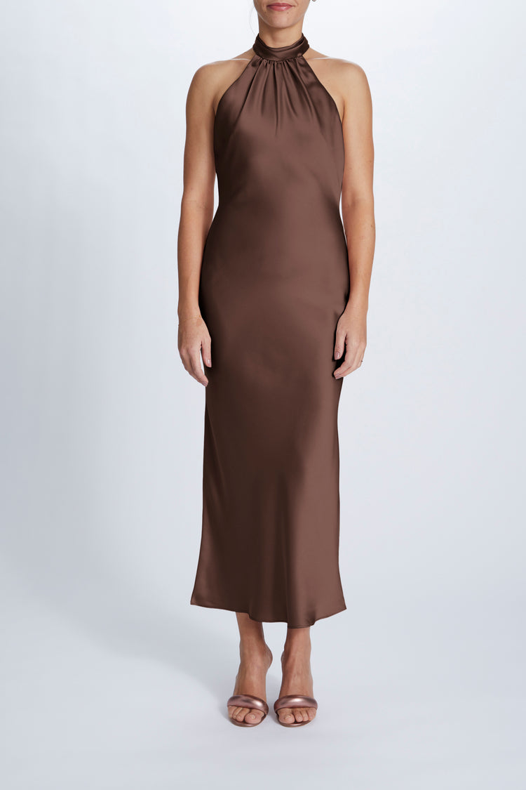 Brooks, dress from Collection Bridesmaids by Amsale, Fabric: fluid-satin