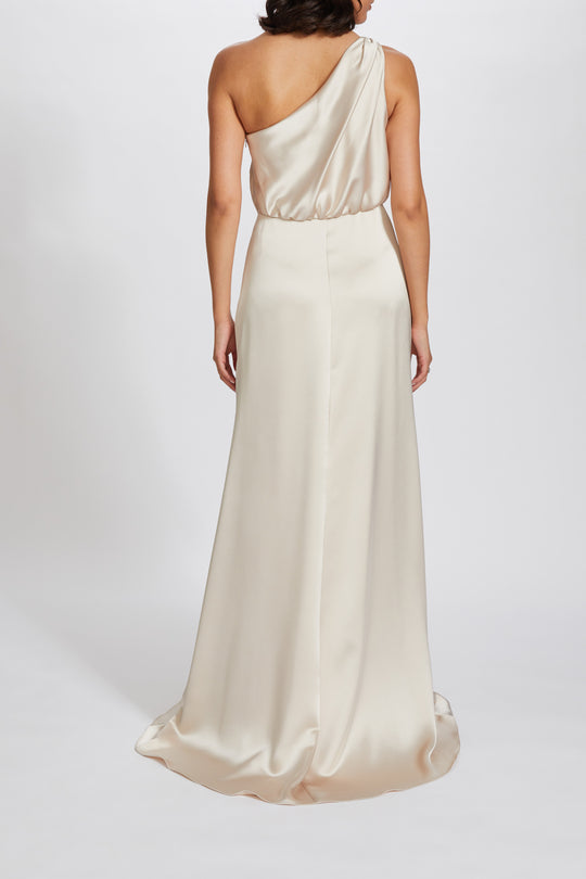 Caprice, $300, dress from Collection Bridesmaids by Amsale, Fabric: fluid-satin