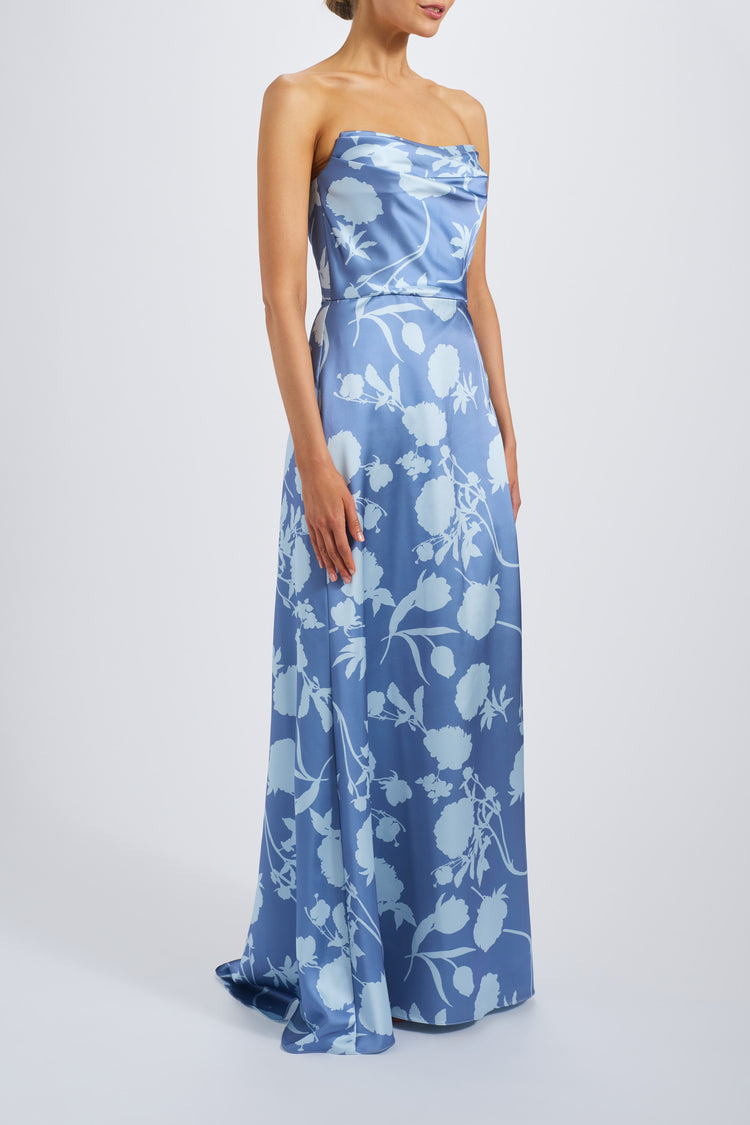 Cove, dress from Collection Bridesmaids by Amsale, Fabric: print-fluid-satin