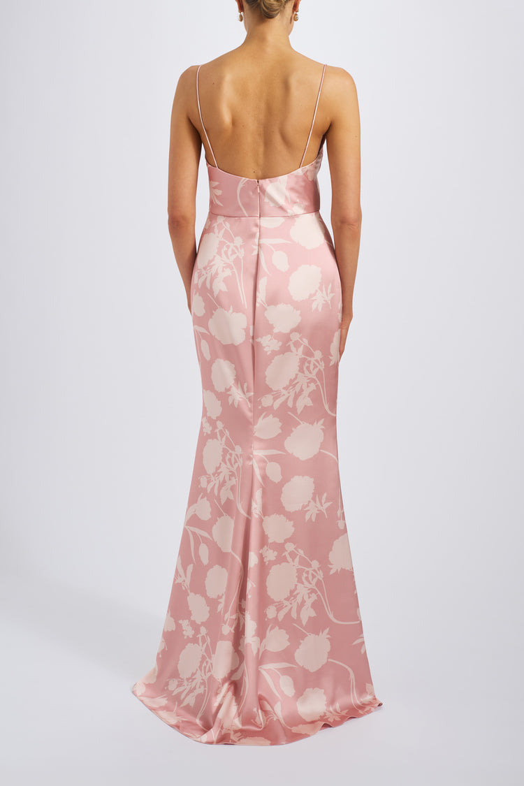 Everest, dress from Collection Bridesmaids by Amsale, Fabric: print-fluid-satin