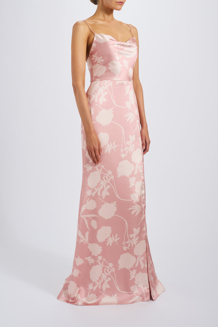 Everest, dress from Collection Bridesmaids by Amsale, Fabric: print-fluid-satin