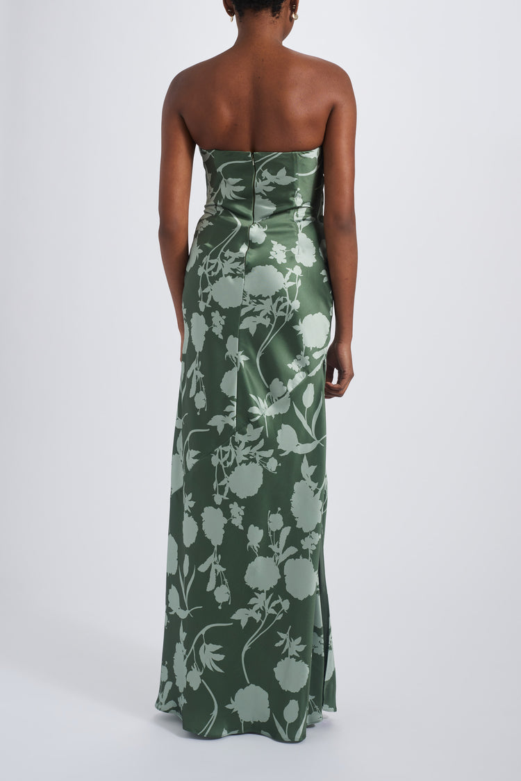 Fenna, dress from Collection Bridesmaids by Amsale, Fabric: print-fluid-satin